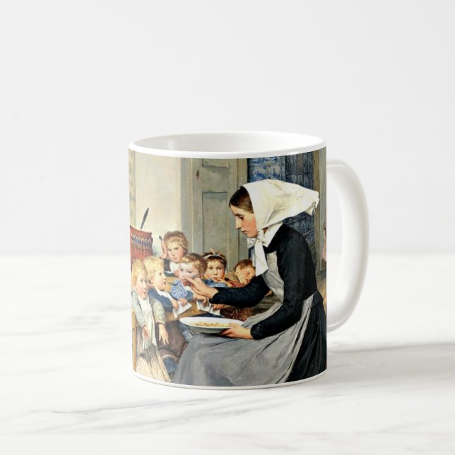 Albert Anker - Die Kinderkrippe Kaffeetasse (VorderseiteRechts)
