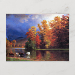 Albert Bierstadt - Am Saco Feiertagspostkarte