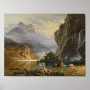 Albert Bierstadt - Amerikanischen Ureinwohner Spea Poster