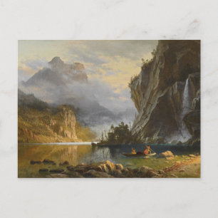 Albert Bierstadt - Amerikanischen Ureinwohner Spea Postkarte