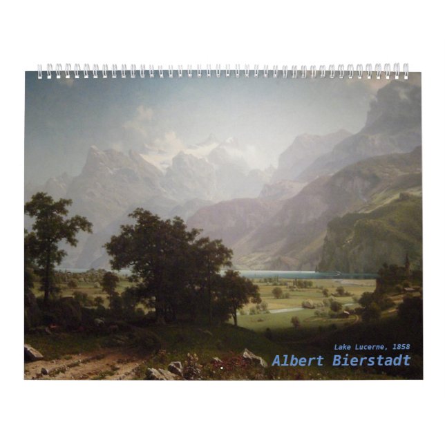Albert Bierstadt Artwork Kalender (Titelbild)
