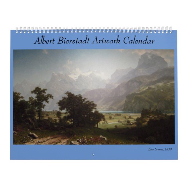 Albert Bierstadt Artwork Kalender (Titelbild)