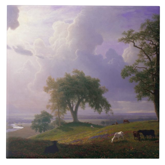 Albert Bierstadt - California Spring Fliese (Vorderseite)