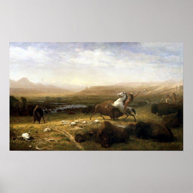 Albert Bierstadt Das Letzte des Buffalo Poster (Vorne)
