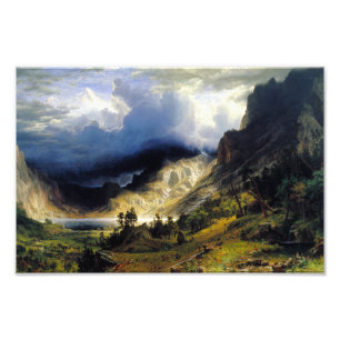 Albert Bierstadt Ein Sturm im Rocky Mountains Fotodruck