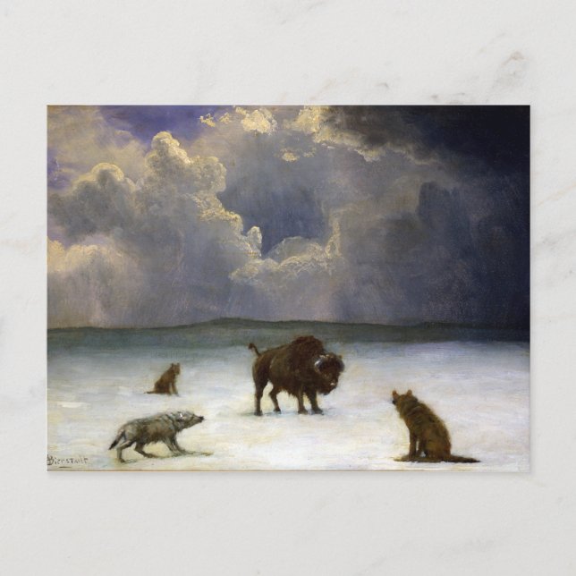 Albert Bierstadt gefangen Postkarte (Vorderseite)