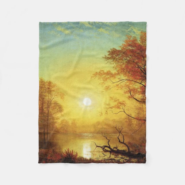 Albert-Bierstadt-Gemälde, Sonnenaufgang, Fleecedecke (Vorderseite)