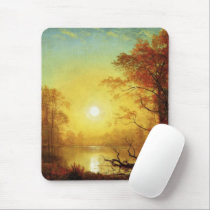 Albert-Bierstadt-Gemälde, Sonnenaufgang, Mousepad