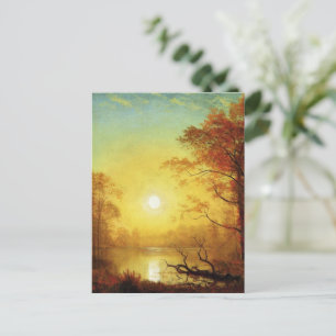 Albert-Bierstadt-Gemälde, Sonnenaufgang, Postkarte