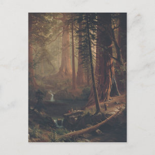 Albert Bierstadt Giant Redwood Trees of California Postkarte