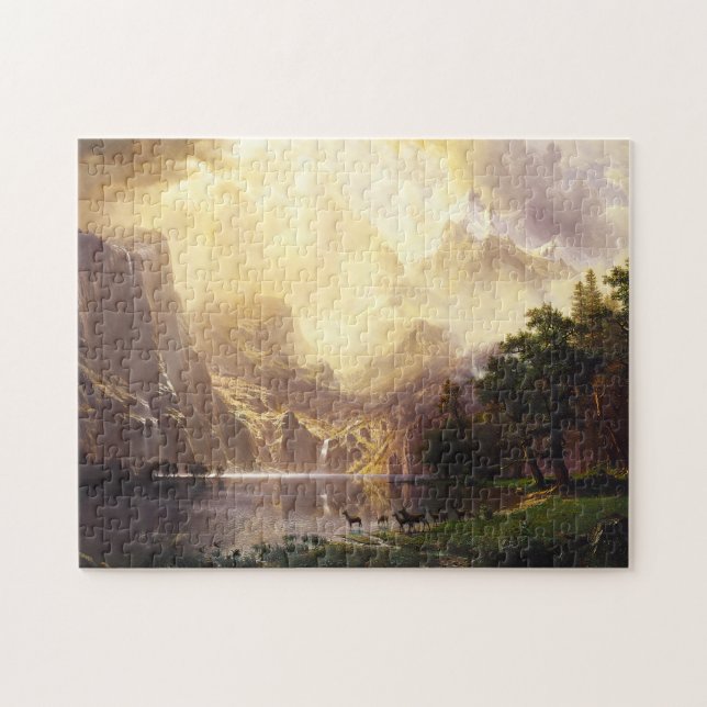 Albert Bierstadt im Gebirgspuzzlespiel Puzzle (Horizontal)