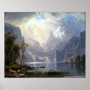 Albert Bierstadt Im Sierras Lake Tahoe Poster