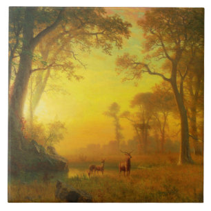 Albert Bierstadt Light im Wald Fliese