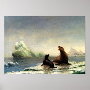Albert Bierstadt malen, Siegel Poster