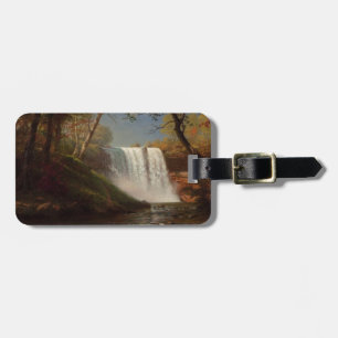 Albert Bierstadt Malerei Wald Wasserfall Destiny Gepäckanhänger