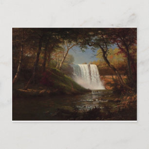 Albert Bierstadt Malerei Wald Wasserfall Destiny Postkarte