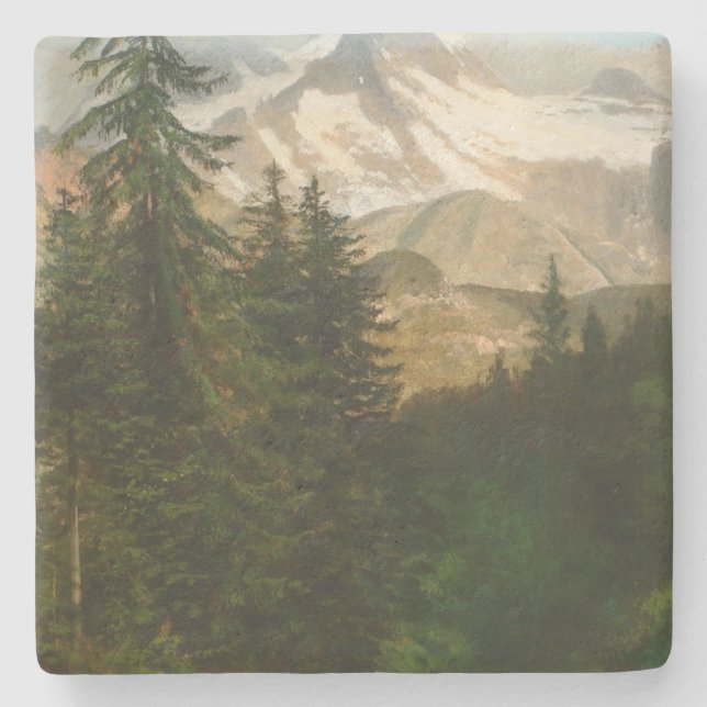 Albert Bierstadt Malerschnee im Hochland Steinuntersetzer (Vorderseite)