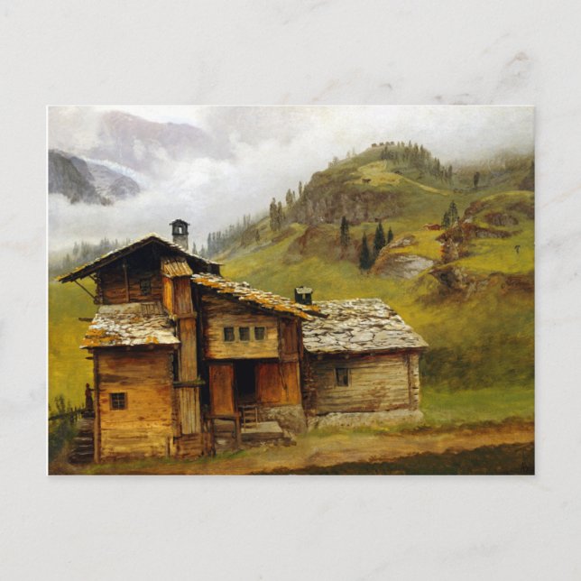 Albert Bierstadt Mountain House Postkarte (Vorderseite)