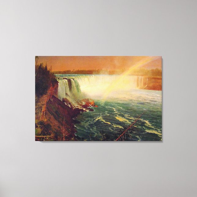 Albert Bierstadt, Niagara Falls. Leinwanddruck (Vorderseite)