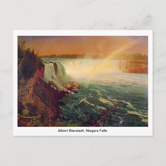 Albert Bierstadt, Niagara Falls. Postkarte (Vorderseite)