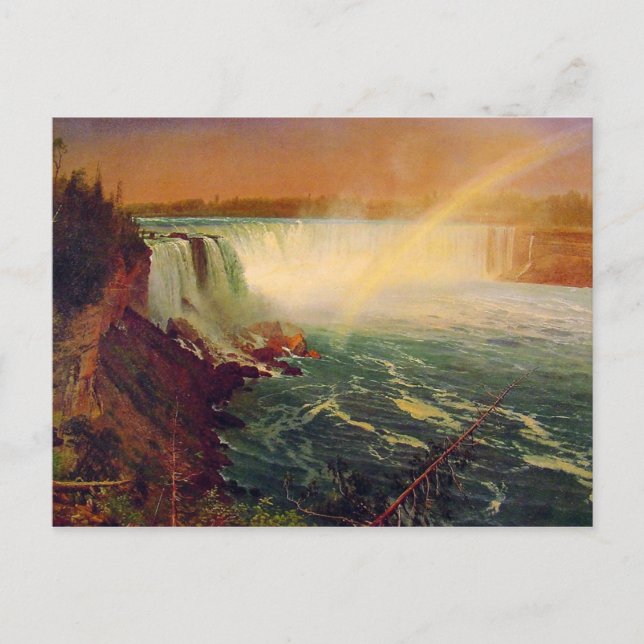 Albert Bierstadt, Niagara Falls. Postkarte (Vorderseite)