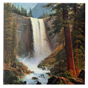 Albert Bierstadt painting, Vernal Falls Fliese