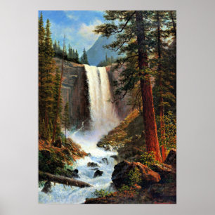 Albert Bierstadt painting, Vernal Falls Poster