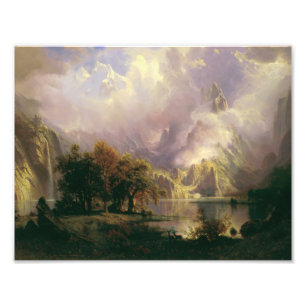Albert Bierstadt - Rocky Mountains Landschaft Fotodruck