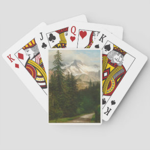 Albert Bierstadt Schnee im Hochland malen Spielkarten