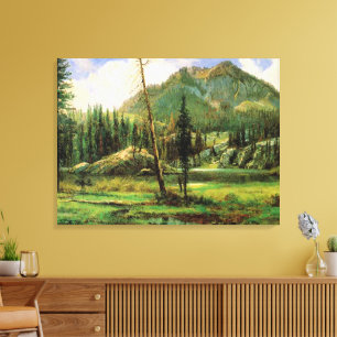 Albert Bierstadt - Sierra Nevada Mountains, Leinwanddruck