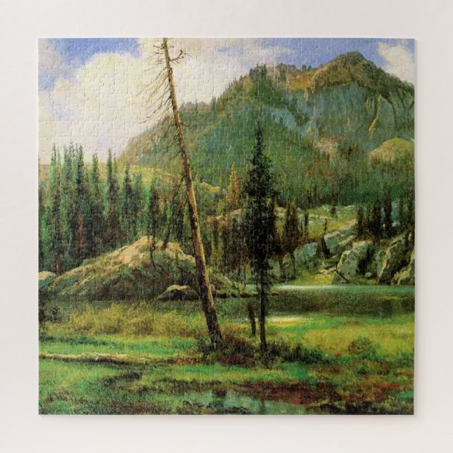 Albert Bierstadt - Sierra Nevada Mountains, Puzzle (Vertikal)