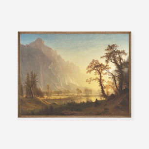 Albert Bierstadt Sunrise Yosemite Valley Malerei Poster