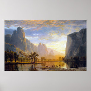 Albert Bierstadt Tal des Yosemite Poster