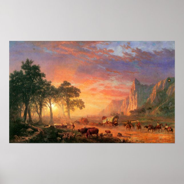 Albert Bierstadt-The Oregon Trail Poster (Vorne)