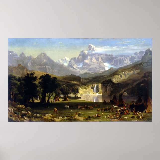 Albert Bierstadt The Rocky Mountains, Lander's Pea Poster (Vorne)