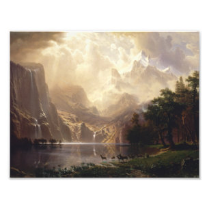Albert Bierstadt - Unter den Sierra Nevada Fotodruck