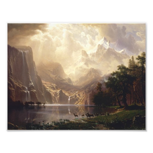 Albert Bierstadt - Unter den Sierra Nevada Fotodruck (Vorne)