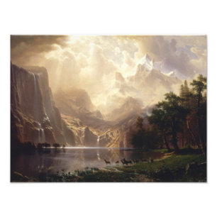 Albert Bierstadt - Unter den Sierra Nevada Fotodruck