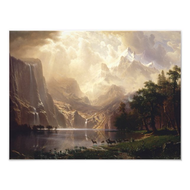 Albert Bierstadt - Unter den Sierra Nevada Fotodruck (Vorne)