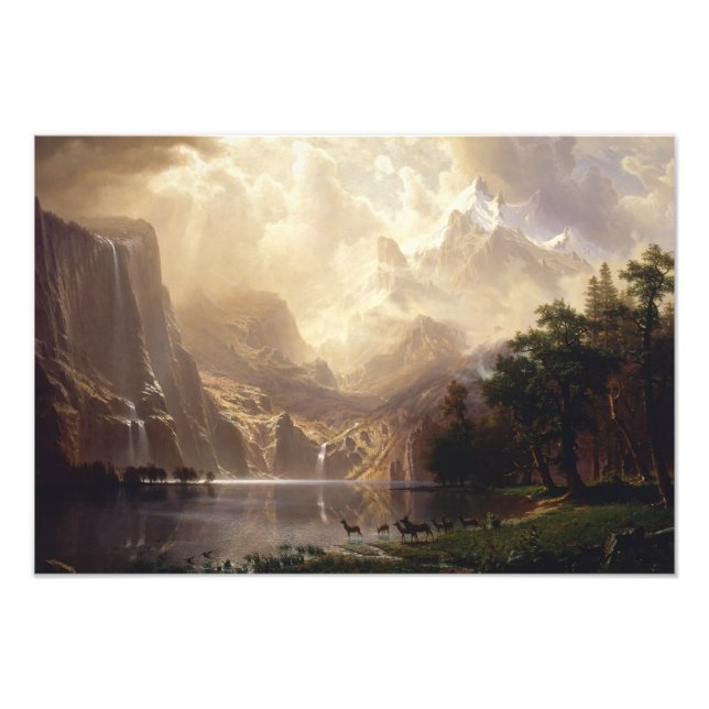 Albert Bierstadt - Unter den Sierra Nevada Fotodruck (Vorne)