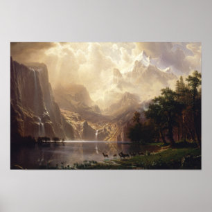 Albert Bierstadt - Unter den Sierra Nevada Poster
