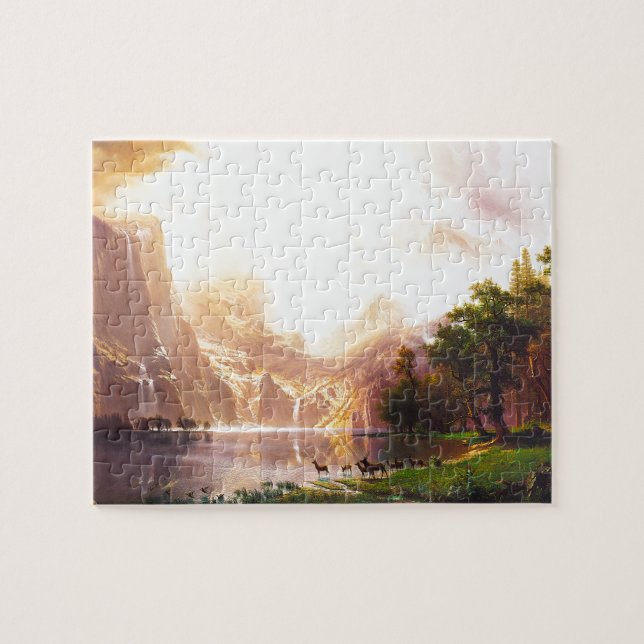 Albert Bierstadt unter der Sierra Nevada Puzzle (Horizontal)