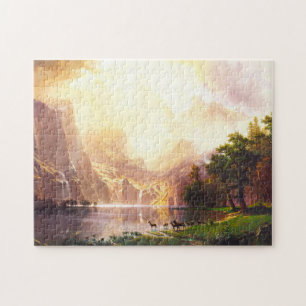 Albert Bierstadt unter der Sierra Nevada Puzzle