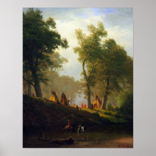 Albert Bierstadt-Wolf River, Kansas Poster