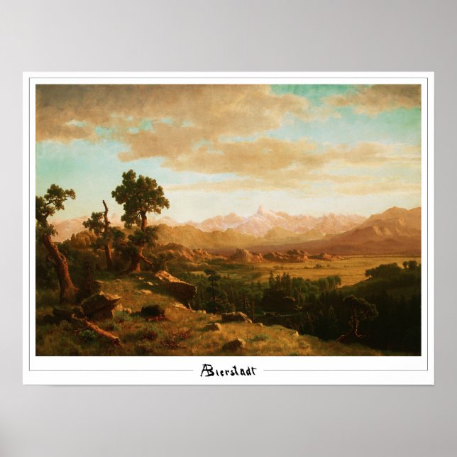 Albert Bierstadt Zedign Art Poster #14 (Vorne)