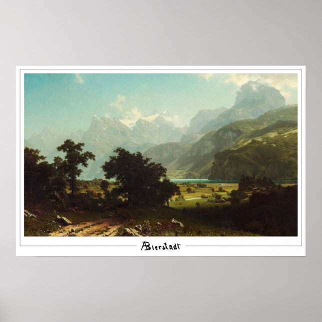Albert Bierstadt Zedign Art Poster #70 (Vorne)