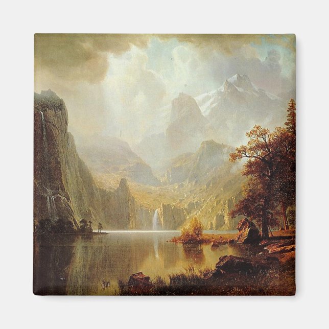 Albert Bierstadts Gemälde, In den Bergen 1867 Magnet (Vorne)