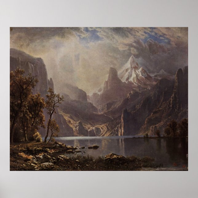 Albert Bierstadt's Lake Tahoe, 1868 Poster (Vorne)