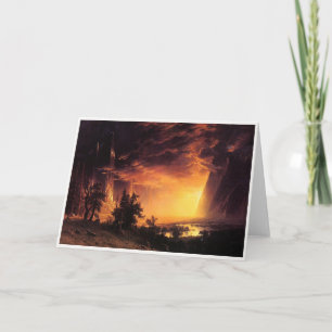 Albert Bierstadts Sonnenuntergang im Yosemite-Tal Karte