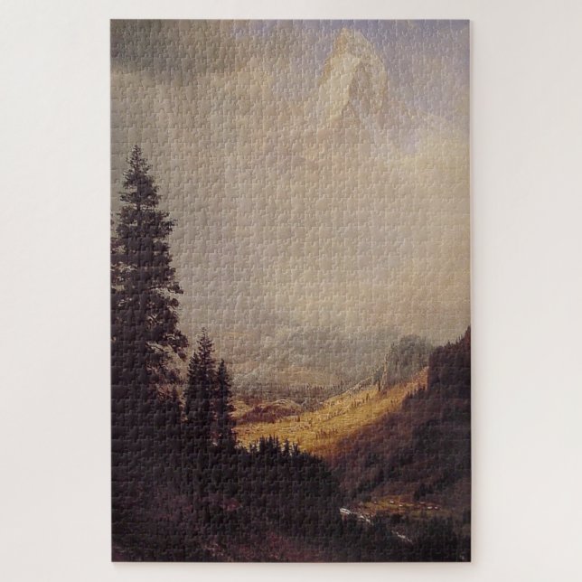 Albert Bierstadt's The Matterhorn, 1867 Puzzle (Vertikal)
